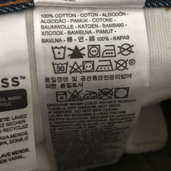 NWT LEVI’S men’s 501 original Levi Strauss & Co jeans darker blue - Picture 4 of 5